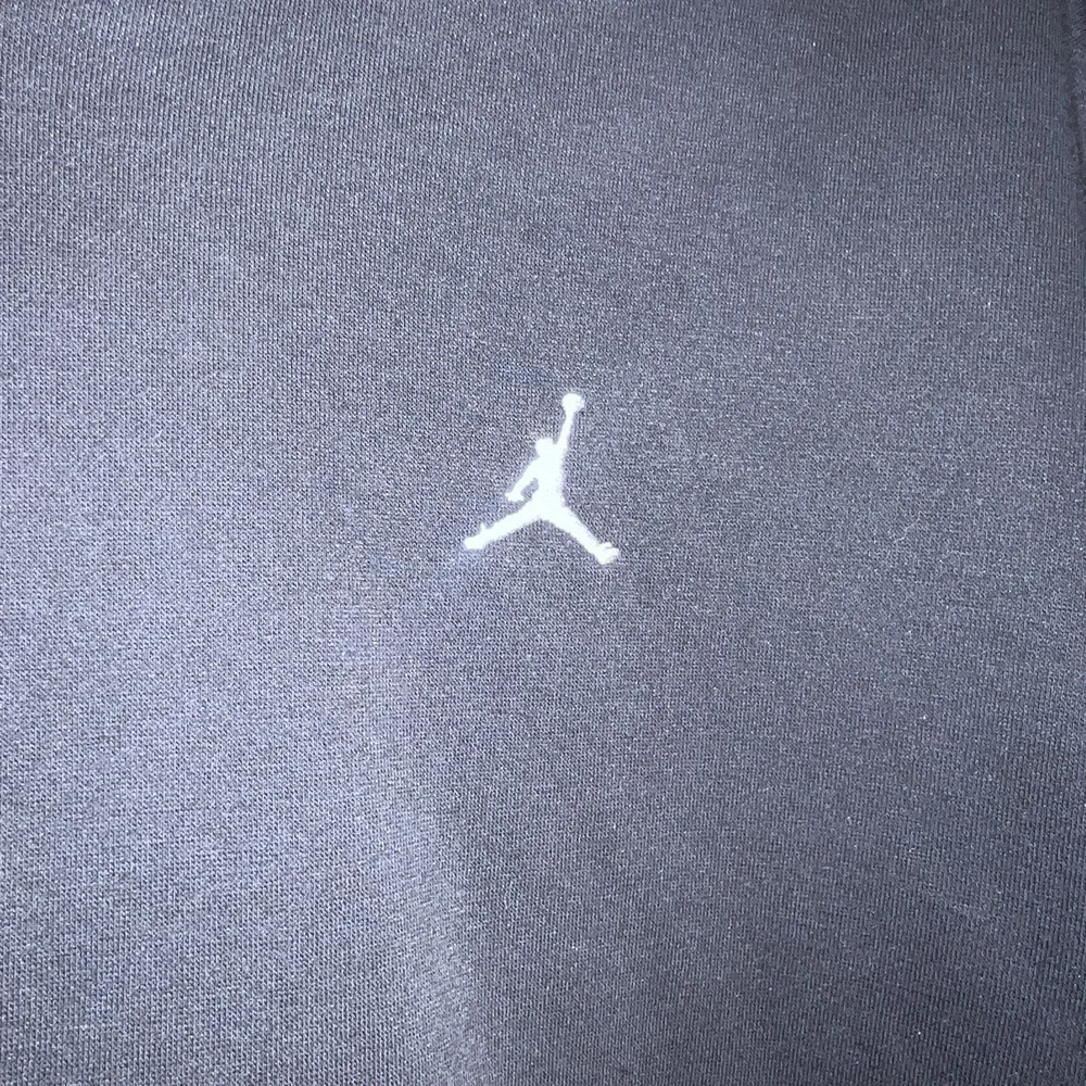 Jordan Black Fleece Pullover Hoodie Embroidered Logo Hooded Men's Size L